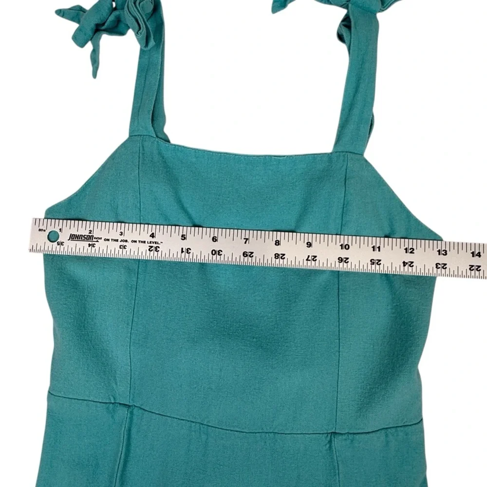 GB Girls Sleeveless Fit and Flare Teal Boho Midi Dress size 12 - Picture 6 of 10